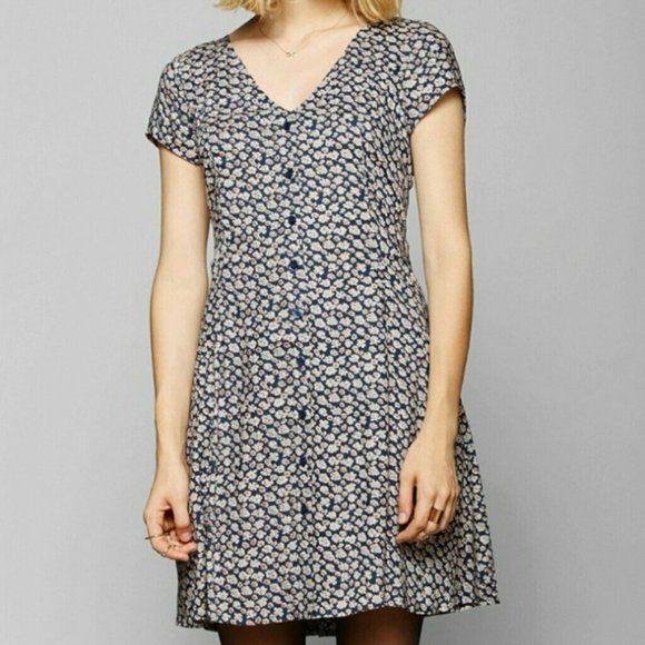 Band of Gypsies Button Down Floral Dress - Picture 1 of 6